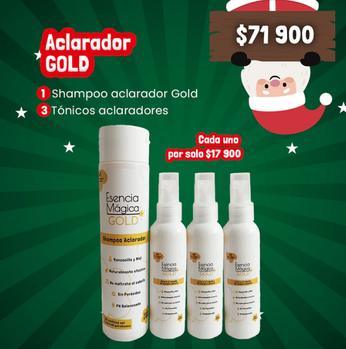 Combo aclarador 1  shampo 3 spray